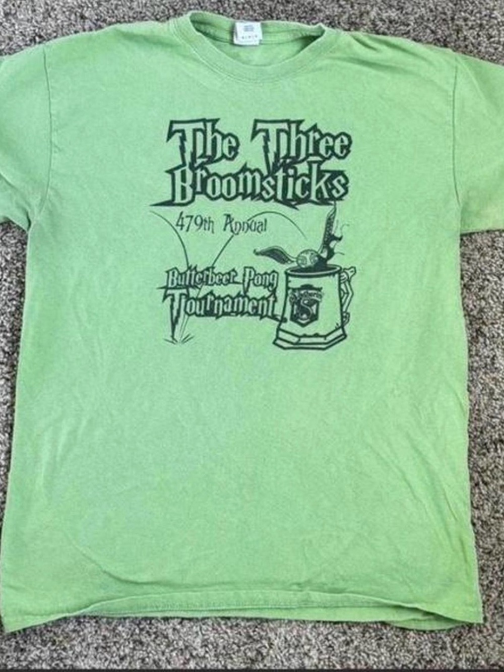 The Three Broomsticks Green Graphic Tee